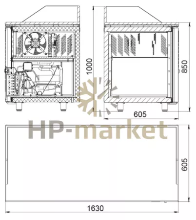 Габариты Polair TM3GNpizza-GC